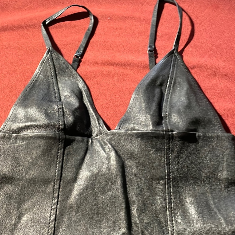 Black Alexander Wang leather dress